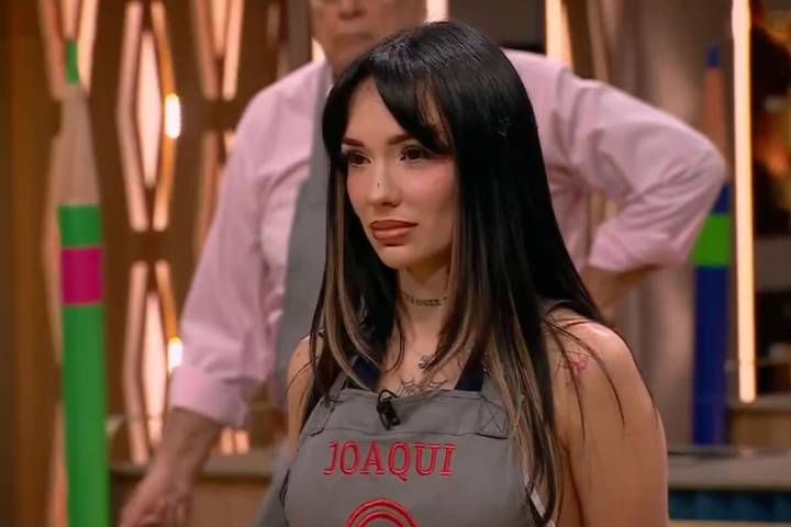 Entre lágrimas. La Joaqui recordó su infancia en Costa Rica y conmovió en MasterChef Celebrity