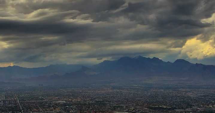 Active weather day as storms move into the Las Vegas Valley
