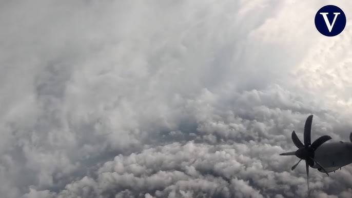 VIDEO: Revisa las espectaculares imágenes del huracán Melissa visto desde un avión
