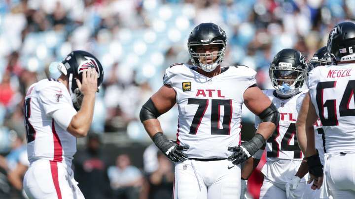 Jake Matthews, Darnell Mooney questionable to play for the Falcons