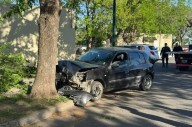 Se durmió al volante y chocó contra dos árboles en General Pico