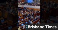 Trump speech interrupted in Knesset