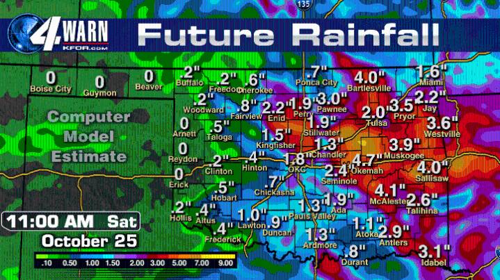Blanket rains are coming to Oklahoma!