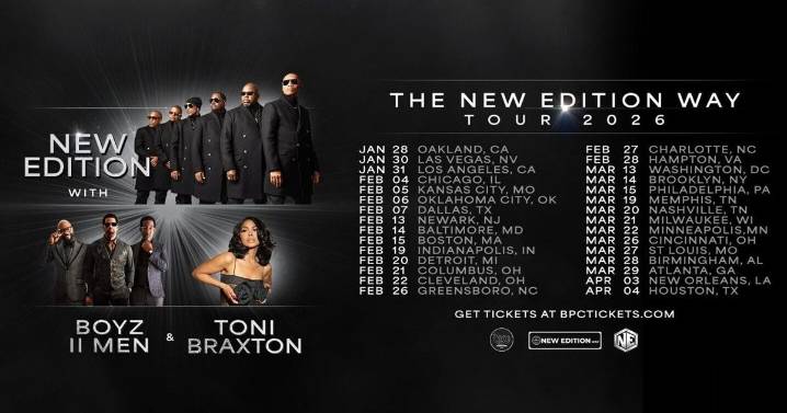 NEW EDITION, BOYZ II MEN & TONI BRAXTON JOIN FORCES FOR "THE NEW EDITION WAY TOUR"