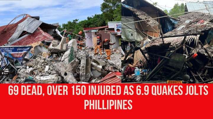 69 Dead, Over 150 Injured as 6.9 Quakes Jolts Phillipines