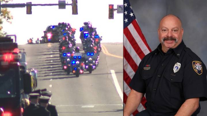 Agencies from across Colorado honor Arvada firefighter who died from cancer