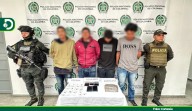Fueron capturados cuatro integrantes del grupo delincuencial “El Mesa” en La Unión