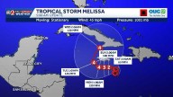 Tropical Storm Melissa forecast to become Cat 4 hurricane