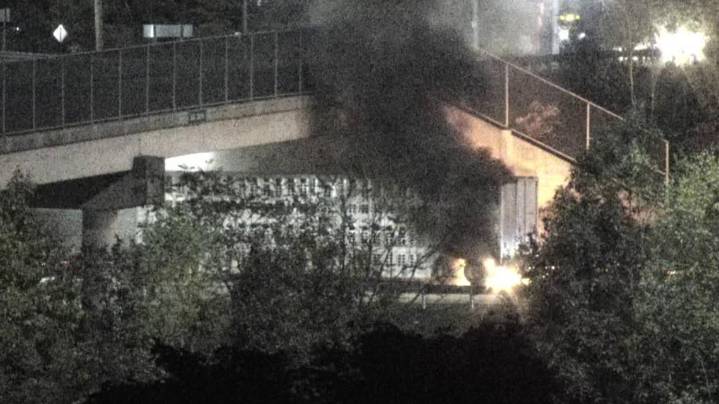 Cattle trailer fire on I-81 South kills two cows, traffic delayed in Lackawanna County