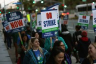 Kaiser healthcare workers walk off job Tuesday morning