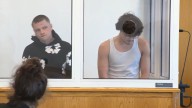 Rhode Island men arraigned after street 'takeover' event left Boston police cruiser burning