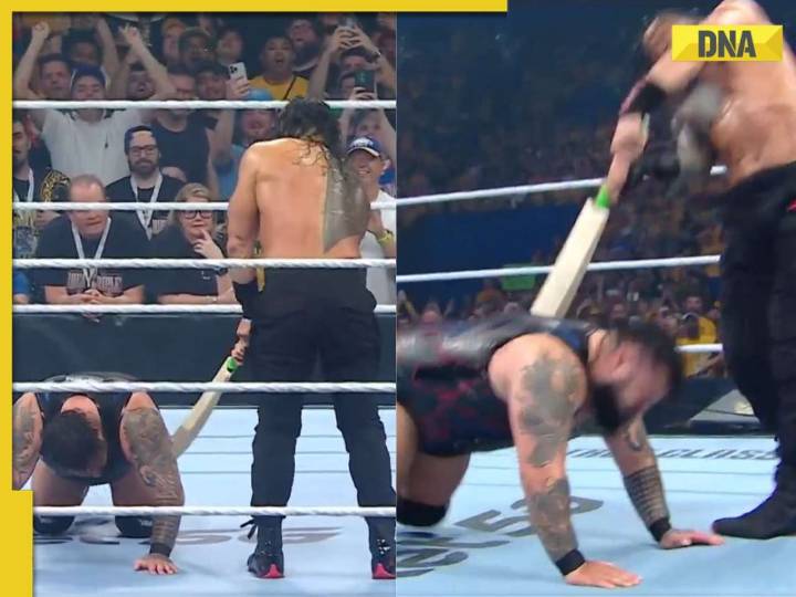 Roman Reigns unleashes fury on Bronson Reed with cricket bat in thrilling WWE Cr