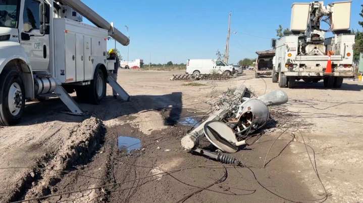 Ingreso del Frente Frío No. 11 Provocó la Caída de Postes de Luz y Árboles en Tamaulipas