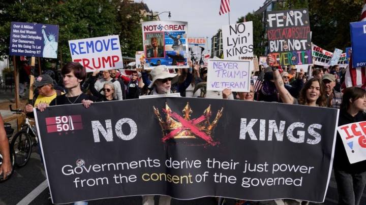 Live updates: Protesters rally nationwide against Trump at ‘No Kings’ events