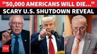 ‘50,000 Americans Will Die in 1 Year’: U.S. Senator’s SHUTDOWN Bombshell; Blasts Dems, Republicans