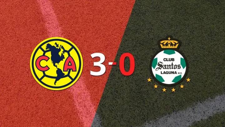 Liga MX: Santos Laguna sucumbe ante Club América en una goleada 3