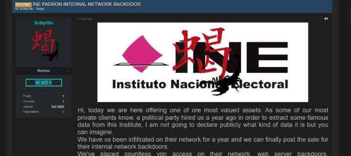 Denuncian hackeo a sistema de INE