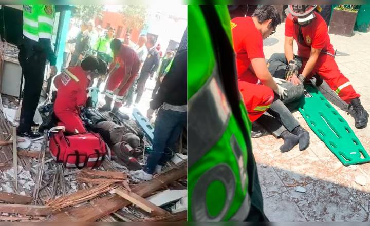 Cae parte del techo de comisaría de Surquillo: 3 policías resultan heridos