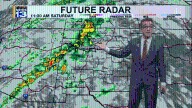 West New Mexico rain but briefly warm & drier elsewhere