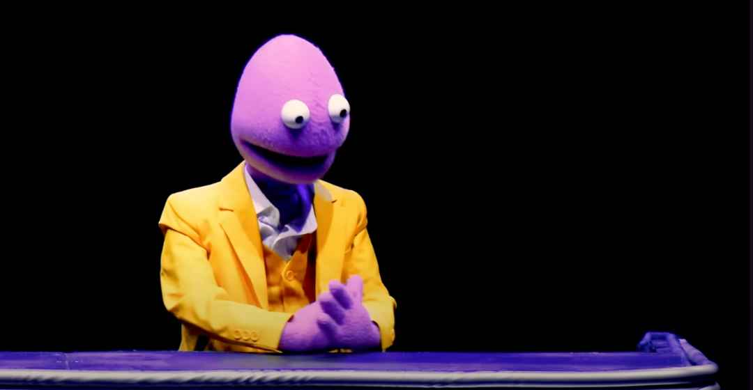 This felt comedian makes you forget you're talking to a puppet