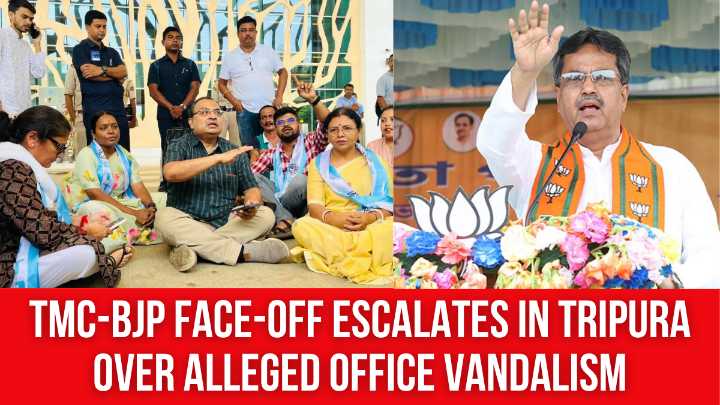 TMC-BJP Face-Off Escalates in Tripura over Alleged Office Vandalism