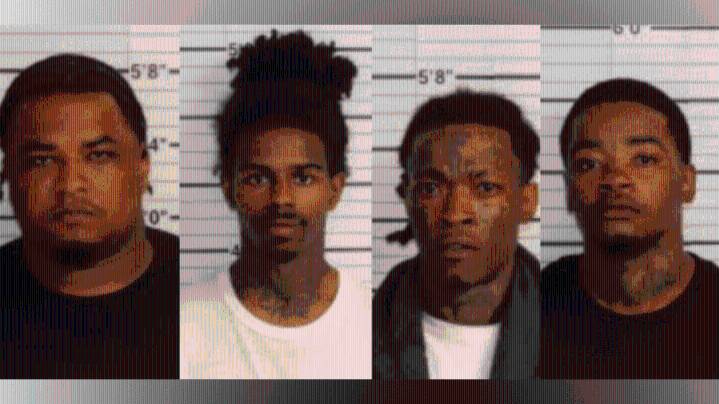 Task force nabs gang member, three with machine guns