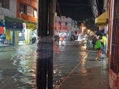 Aguacero causa caos por calles inundadas en el centro de Mérida; eventos pospuestos
