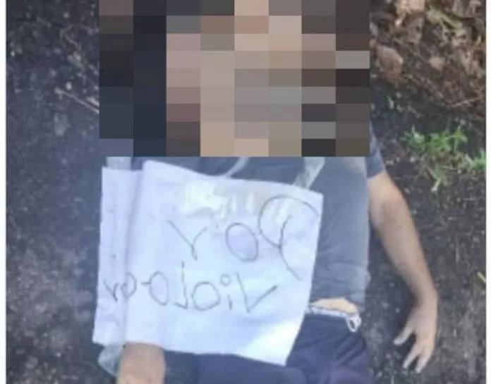 Hombre fue asesinado y le dejan macabro mensaje «Por Violador»
