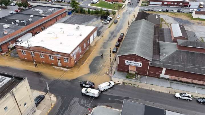 Water main break floods Allentown street, forces evacuations