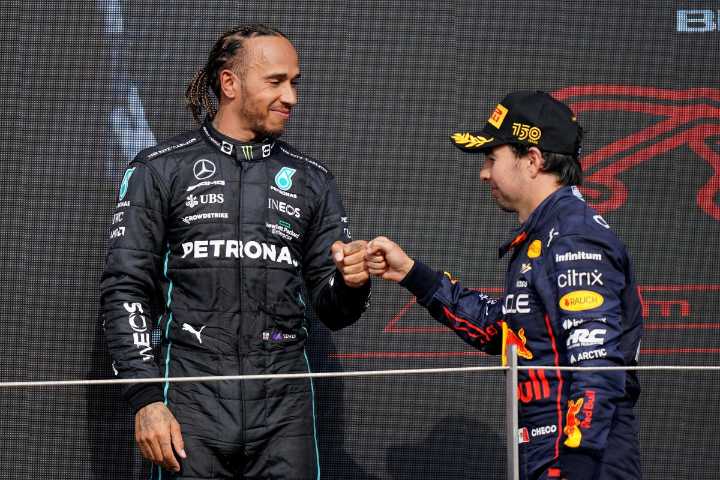 Sergio Perez claims Lewis Hamilton would not ‘survive’ as Max Verstappen’s Red Bull teammate