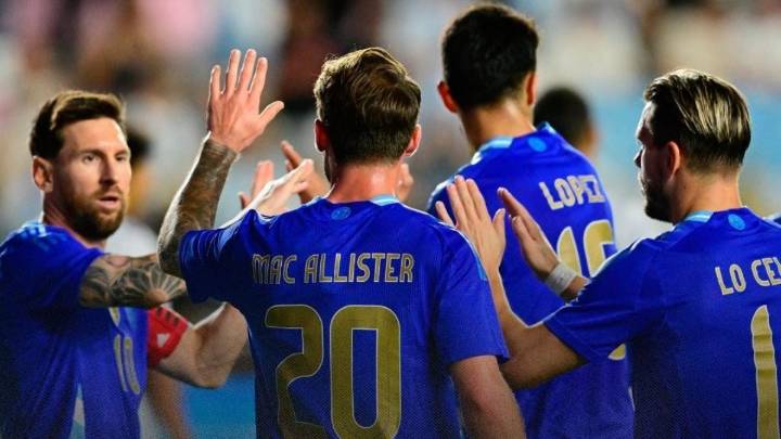 Argentina se lució y goleó 6 a 0 a Puerto Rico en otro amistoso internacional