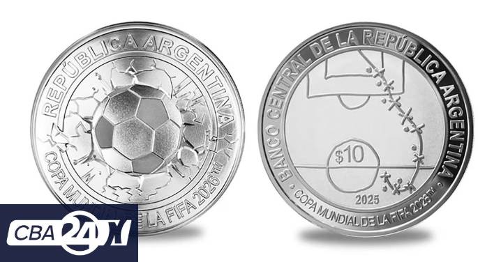 El BCRA lanzó una moneda con un homenaje al Mundial 1986