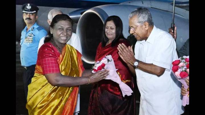 President Droupadi Murmu Arrives In Kerala For 4