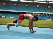 Mann begins quest for history with world’s first burpee marathon
