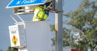 New brighter street lights shining in Baton Rouge
