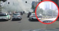 Se registra fuga de pipa de gas en Circuito Interior, CDMX