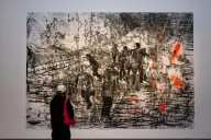 Artist Pat Hoffie’s prints are deeply etched expressions of humanity under duress