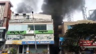 19 electric two-wheelers burnt after fire breaks out in commercial building