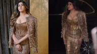 Ananya Birla Stuns In Manish Malhotra's Gilded Corset And Skirt At Diwali Bash