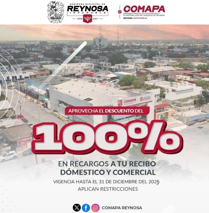 Aprovecha el 100% de descuento en recargos por adeudo