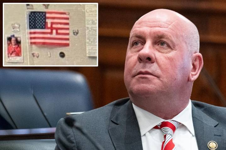 GOP Rep. Dave Taylor claims swastika flag seen in DC office was 'ruse' following probe