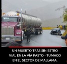 «Tragedia en la Vía Pasto-Tumaco: Accidente de Tránsito Cobra la Vida de una Persona»