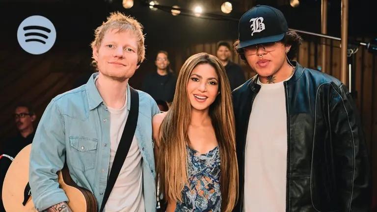 Shakira celebra junto a Ed Sheeran y Beéle los 30 años de Pies Descalzos y los 20 años de Fijación Oral