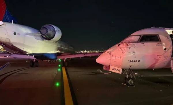 Choque de aviones en el aeropuerto de "La Guardia" en Nueva York