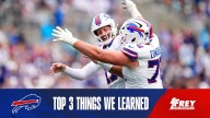 Top 3 things we learned from Bills vs. Panthers