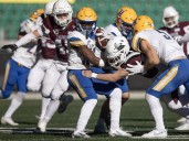 Saskatoon Hilltops hurdle Regina Thunder en route to Canadian Bowl