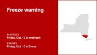 NY weather: Freeze warning issued for part of New York for Friday