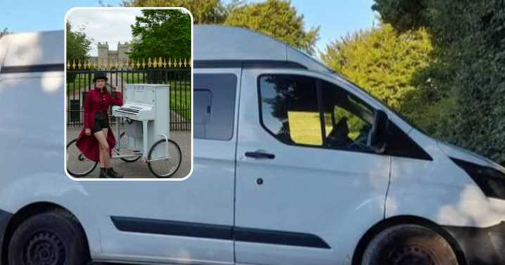 Piano Bike Girl forced to scrap tour as van stolen during Midland performance