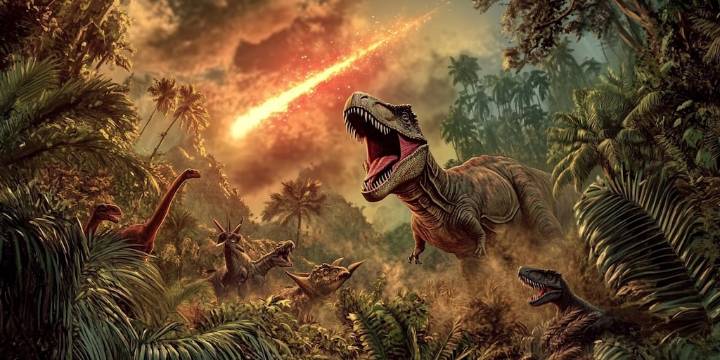 Un estudio reveló que los dinosaurios mantenían alta diversidad hasta el impacto de un asteroide