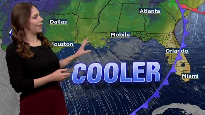 Big blast of cool air blows into Central Florida. Wake